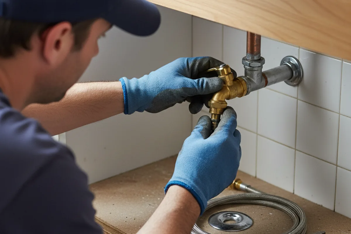 Shutoff valve and fitting work during Faucet and Fixture Repair in Spring Mills